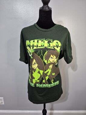 Disney Kim Possible Shego Graphic Tee Size Large Green Villain Shirt